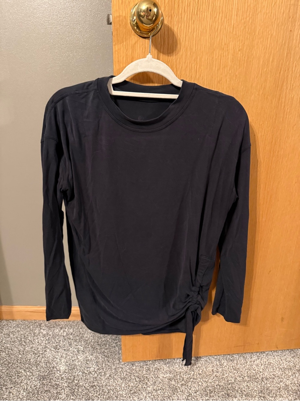 lululemon athletica Women's Long-Sleeve Crew with Side Tie - Black